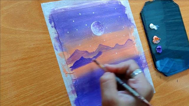 Beautiful Easy Paint | Acrylic Painting For Beginners | Acrylic Painting | Tutorial  Painting #art