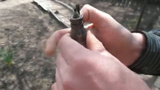 Настольная, бензиновая зажигалка из гильзы, ручная работа. смотреть онлайн