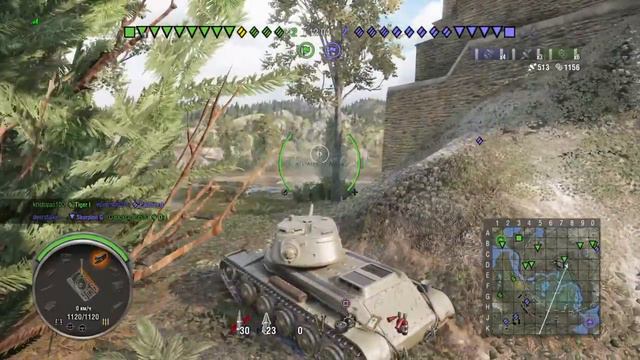 World of Tanks PS4 КВ-13 ну зачем же базку? еще столько дамага на третью отметку! смотреть онлайн