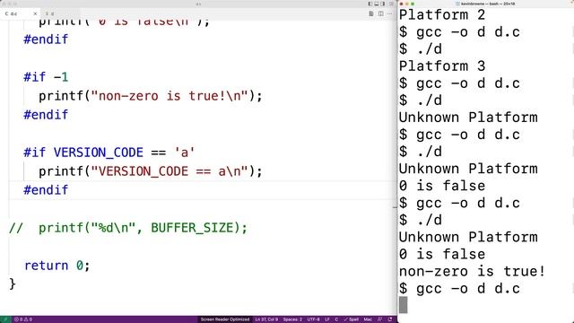 #if #elif #else Conditional Compilation Directives | C Programming Tutorial смотреть онлайн