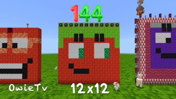 Square Numbers Song | Counting Songs for Kids | Minecraft Numberblocks Counting Songs for Kids