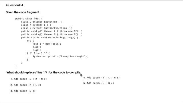 Q4 Java 11 Certification Practice Question Explanation 1z0-819 смотреть онлайн