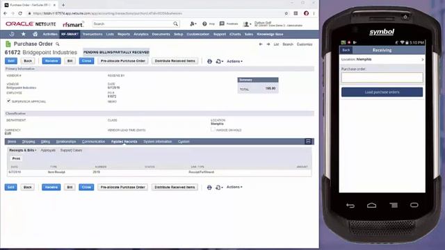 Mobile Inventory for NetSuite - RF-SMART Demo смотреть онлайн