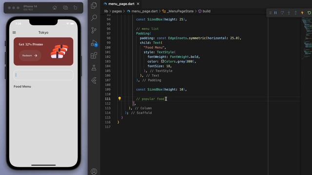 ?? Sushi Restaurant App / MENU PAGE • Flutter Tutorial смотреть онлайн