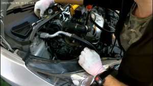 Замена ремня ГРМ Ford Fiesta 1,5 TDCI  (55KW/77PS) Mk6 JA8 JR8