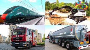 Изучаем городской транспорт и спецтехнику для детей. Развивающее видео про машинки