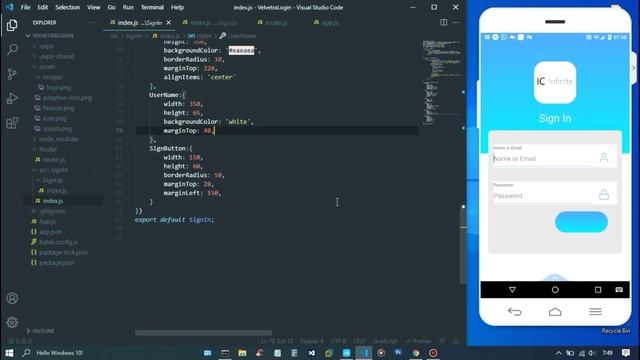 Login Page UI - React Native - Speed Code смотреть онлайн