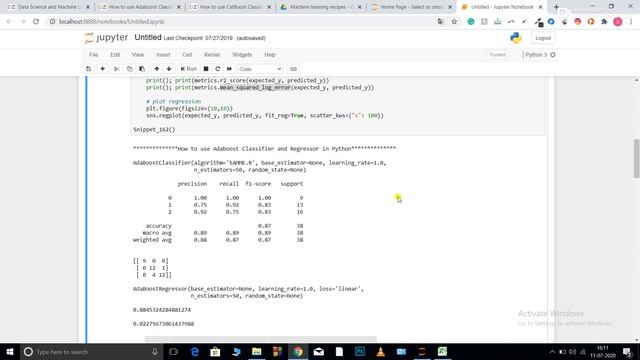 Classifiers and Regressors of AdaBoost & CatBoost in Python смотреть онлайн