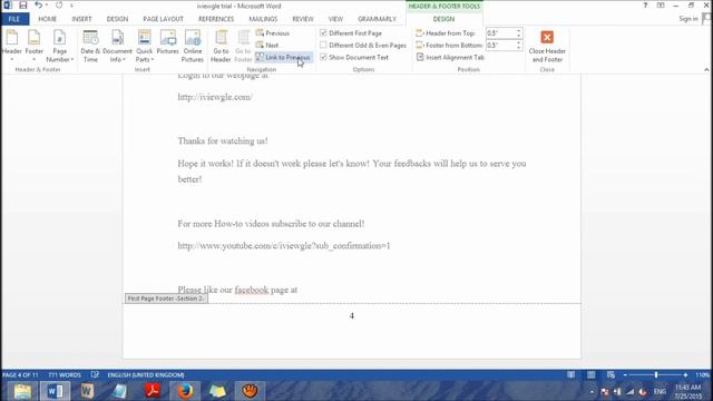 Add different page numbers or number formats to different sections and pages in MS Office Word 2013 смотреть онлайн