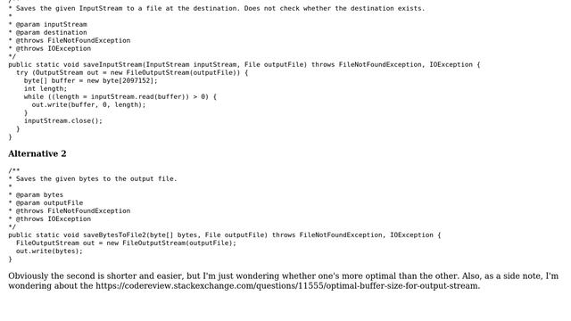 Code Review: Optimal method for writing bytes to file смотреть онлайн