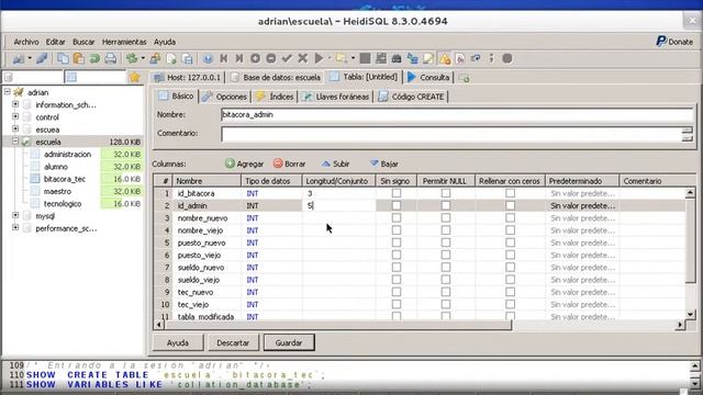 Crea bitácoras en HeidiSQL смотреть онлайн