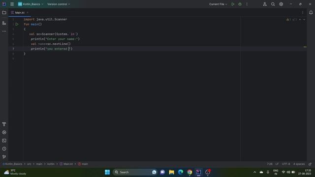 How to take user input from Scanner class in Kotlin || Kotlin Programming in Telugu смотреть онлайн