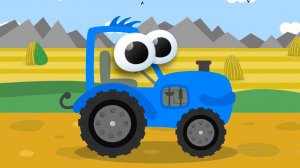 Сборник про Машинки. Обзор на разный вид Транспорта, Синий Трактор - ТРУДЯГА