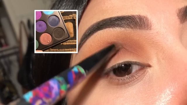 OMBRÉ GLITTER CUT CREASE смотреть онлайн