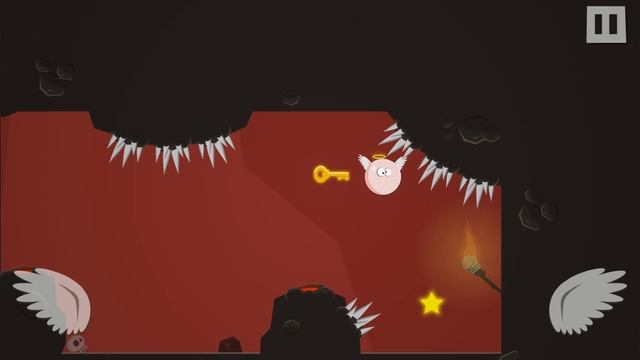 Pigs can't fly #1 Прикольная игра про летающую свинку. смотреть онлайн