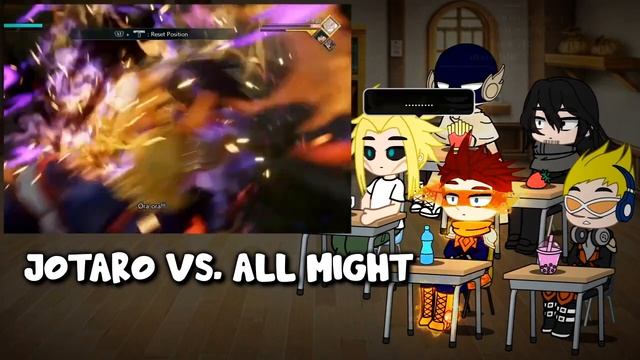 Pro Heroes MHA/BNHA Reacts to Jotaro Kujo VS. All Might || Gacha Club || смотреть онлайн
