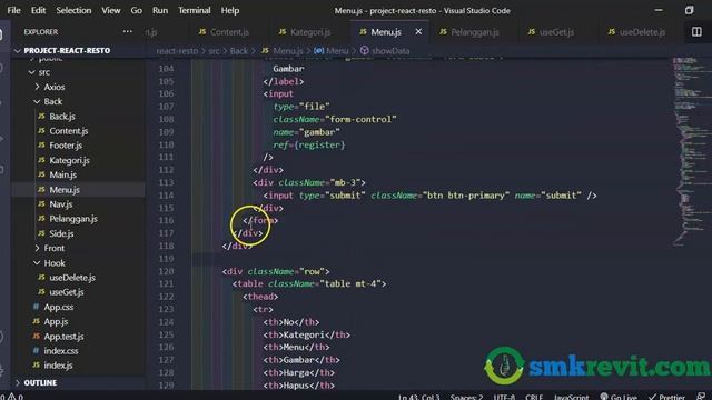 Tutorial Belajar React JS #36 Project Aplikasi Restoran Show Data Menu смотреть онлайн