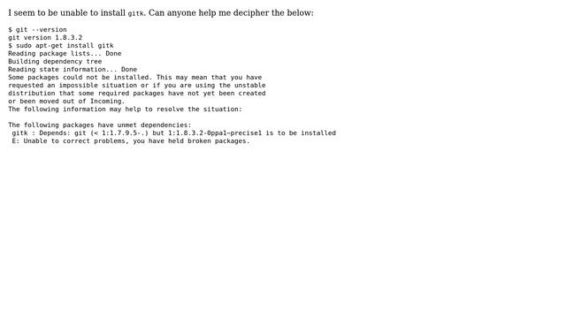 Ubuntu: Install gitk with git 1.8.3.2 смотреть онлайн
