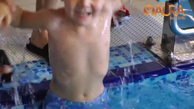 Детские соревнования по плаванию в фитнес-клубе «Аура»