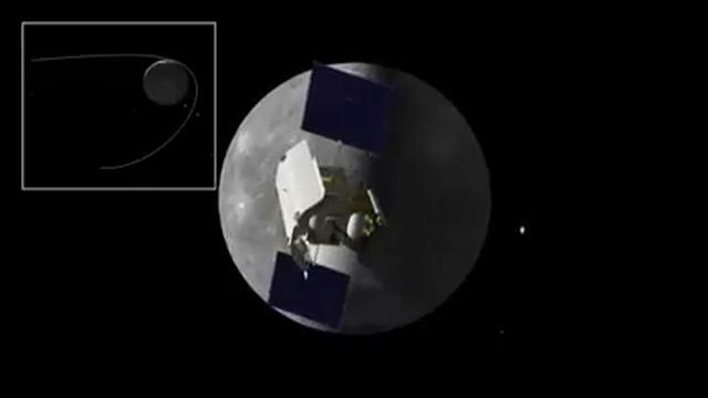 MESSENGER Mercury Orbit Insertion with first orbit Video Nasa смотреть онлайн