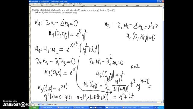 2013/2. Diff egyenletek ZH 4. feladat / b 1. rész смотреть онлайн