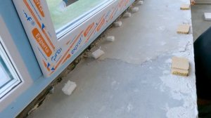 Монтаж деревянного подоконника 4287