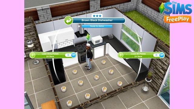 The Sims Freeplay: Using a Dishwasher [QUICK TIP] смотреть онлайн