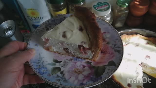 Супервкусный творожно-ягодный пирог, понравится всей семье! Всего 171,1 кк на 100 гр! смотреть онлайн