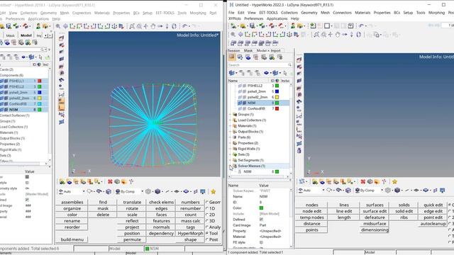 LS Dyna non structural mass support from HyperMesh 2021 смотреть онлайн