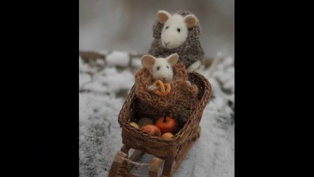 Мышки из шерсти, валяние смотреть онлайн