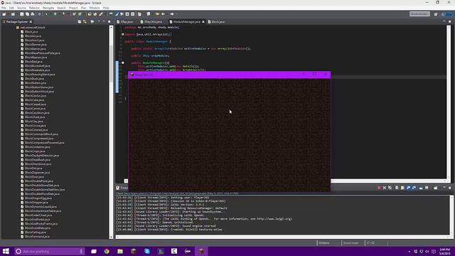 How to Code a Minecraft Hacked Client 1.8 - Part 4 - XRay & AutoWalk смотреть онлайн