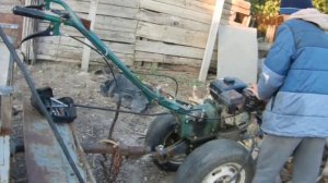 Ставим газовую установку на мотоблок.