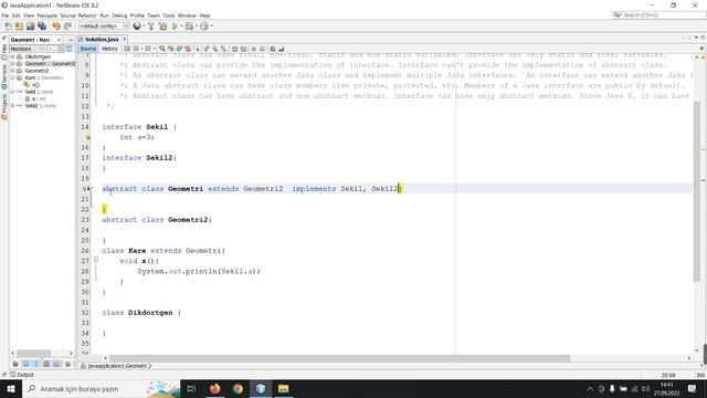 Java da Abstract sınıflar ile Interface sınıflar arasındaki farklar смотреть онлайн