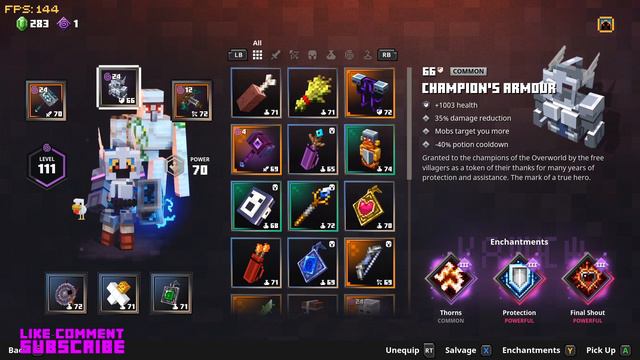 Solo and Group Tank Builds - Minecraft Dungeons смотреть онлайн
