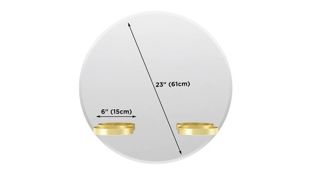 Зеркало с полочками Umbra Perch, Ø60 см смотреть онлайн