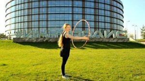 Урок с обручем #2 Прокаты по телу. Часть 2