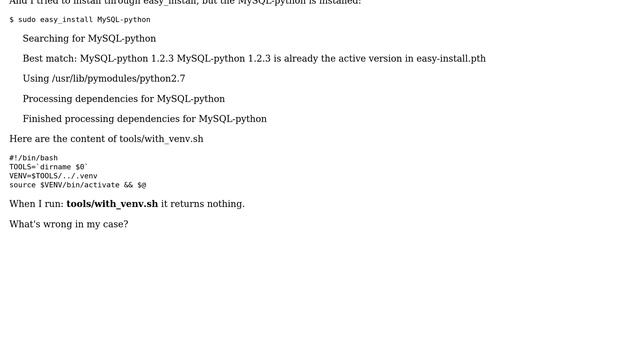 Ubuntu: No module named MySQLdb when trying to load the OpenStack dashboard смотреть онлайн