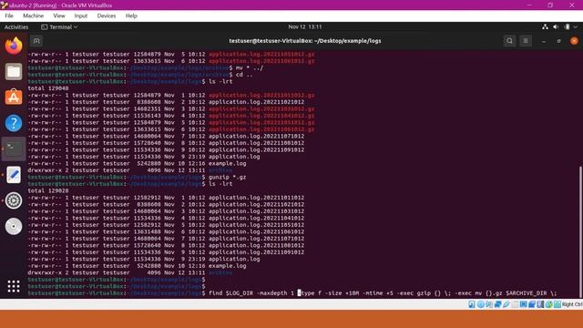 How to write a basic shell script to archive the files in a log directory and to clean the archives смотреть онлайн