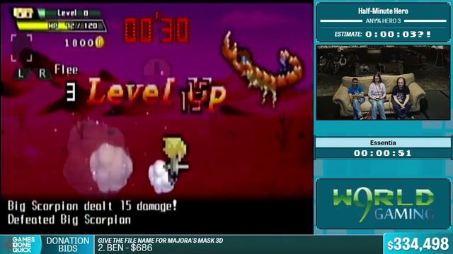 Half Minute Hero (Hero 3) by Essentia in 1:33 - Summer Games Done Quick 2015 - Part 67 смотреть онлайн