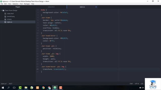 Team Card Hover Effect | Demo 5 | Html, Css & Bootstrap | SR Tutorials смотреть онлайн