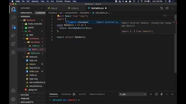 Page Structure and Routing: Building a Habit Tracker with React, Redux and Express Part 3 смотреть онлайн