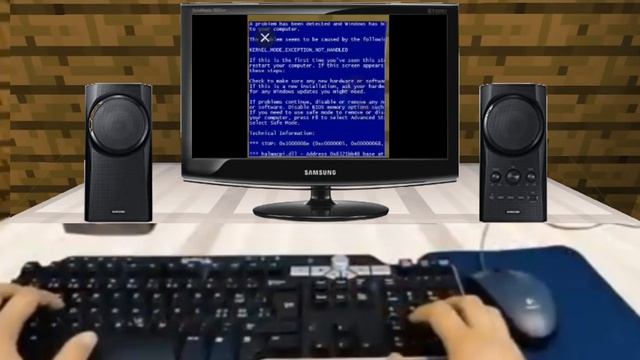 Realistic minecraft Samsung Computer Windows 7 Minecraft BSOD смотреть онлайн