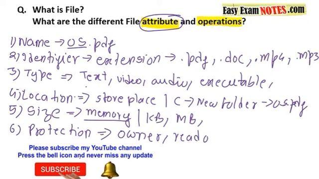 What is File, its attribute and operations | RGPV previous years | Hindi/Eng смотреть онлайн