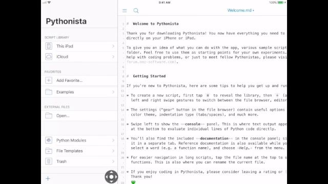 Pythonista - iPad - Tutorial - Python - Lesson 1 - Change Editor Background to Black смотреть онлайн