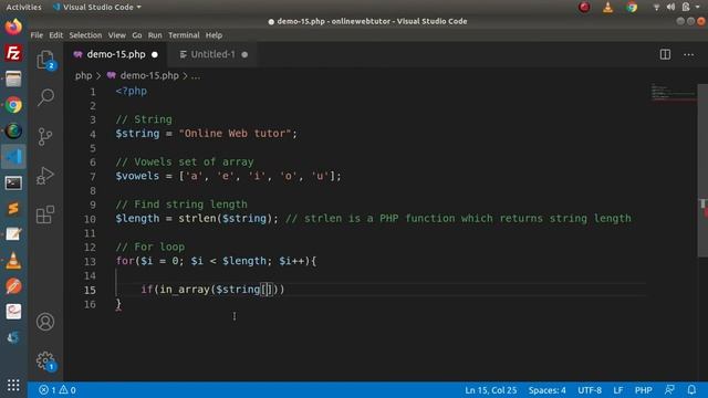 PHP Program to Count The Number of Vowels in a String (Article Demo #15) | Online Web Tutor смотреть онлайн
