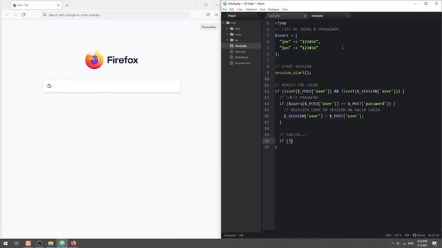 Simple Login In PHP Without A Database смотреть онлайн
