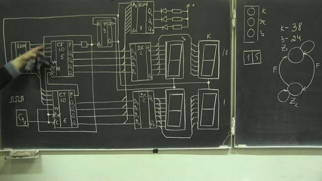 Лекция 223. Схема управления пешеходным переходом смотреть онлайн