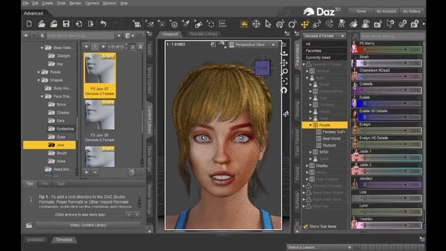 Daz 3D Face Transfer-- Tips and Tricks LiveStream смотреть онлайн