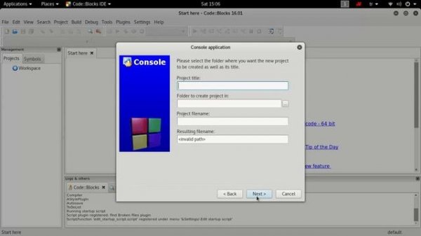 Code Blocks Compiler Configuration on Linux