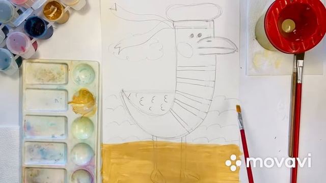 Рисование "Альбатрос - моряк" смотреть онлайн